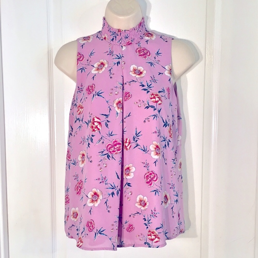 Pink Republic Violet Floral Blouse